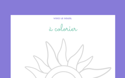 Le Soleil à Colorier
