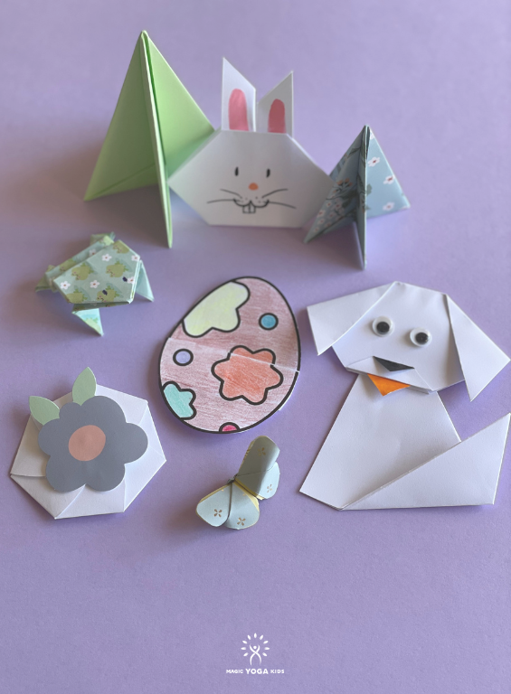 Atelier-Creatif-Enfant-Origamis-Yoga-Magic-Yoga-Kids Activité créative pour enfant : origami et yoga, une histoire en mouvements