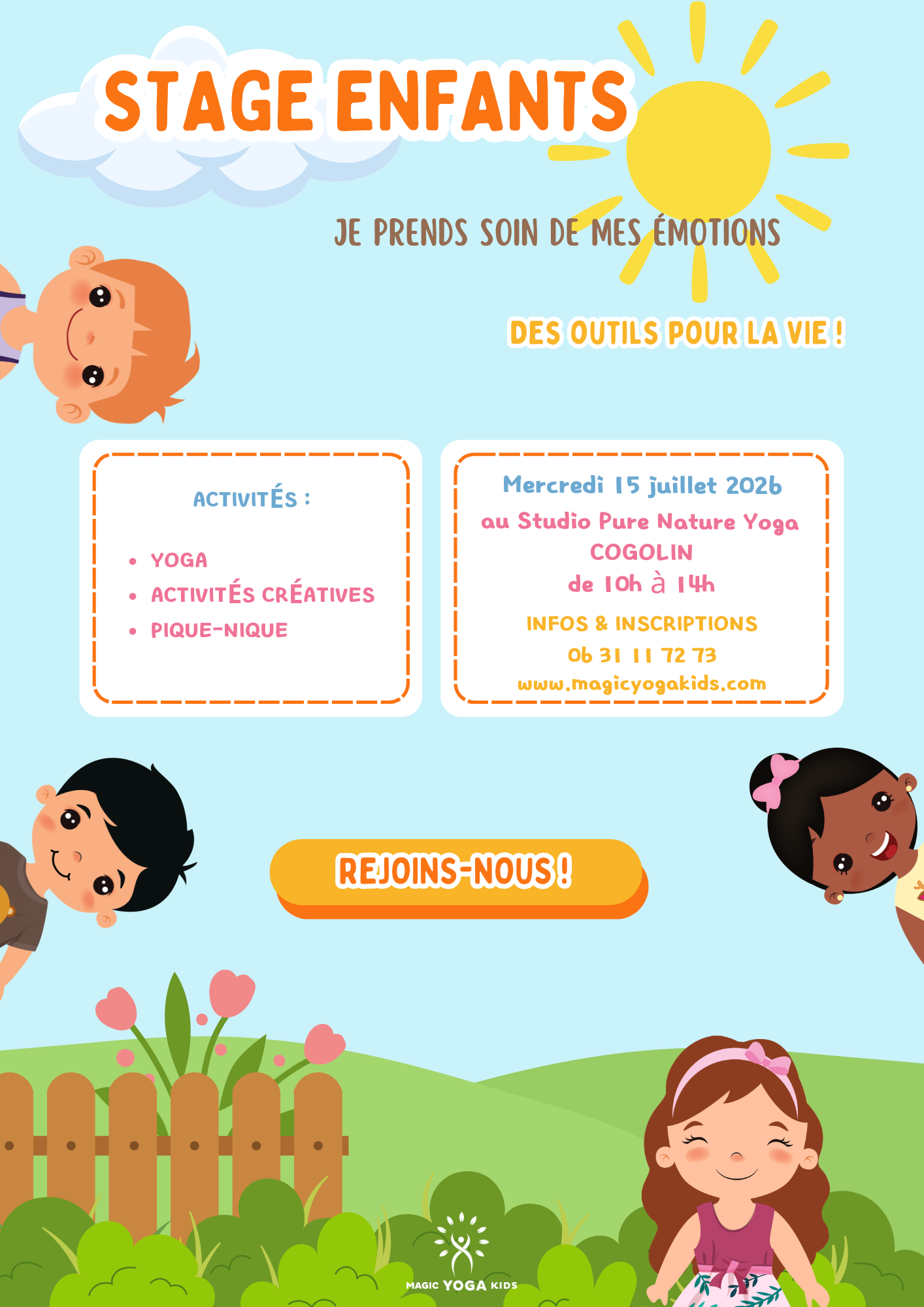 Activité créative pour enfant : origami et yoga, une histoire en mouvements